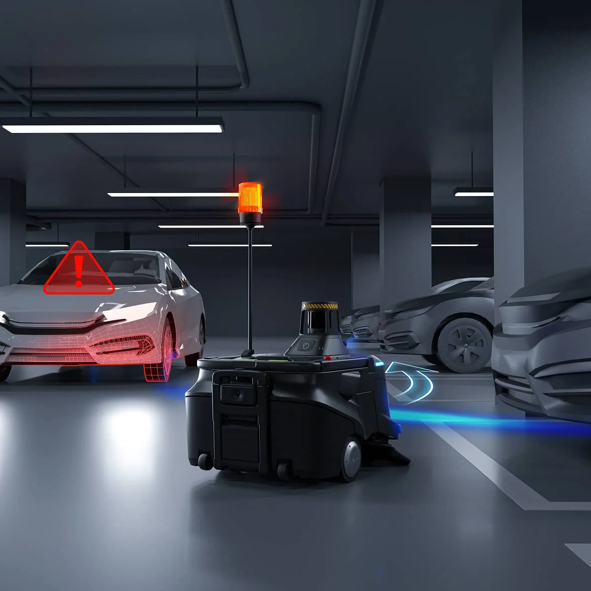 PUDU MT1 Max - Dynamic vehicle avoidance