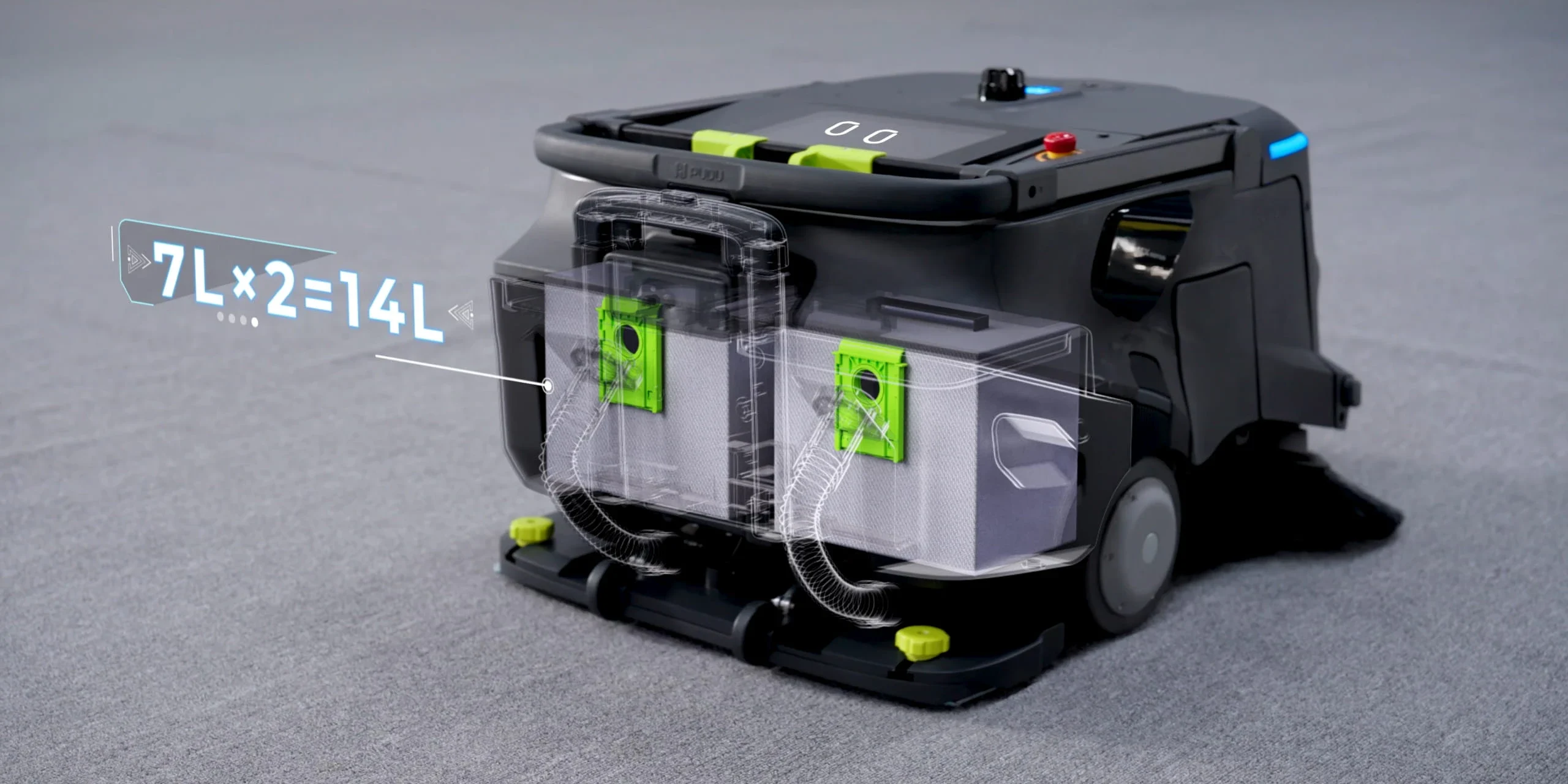 PUDU MT1 Vac - Dust and Waste separation