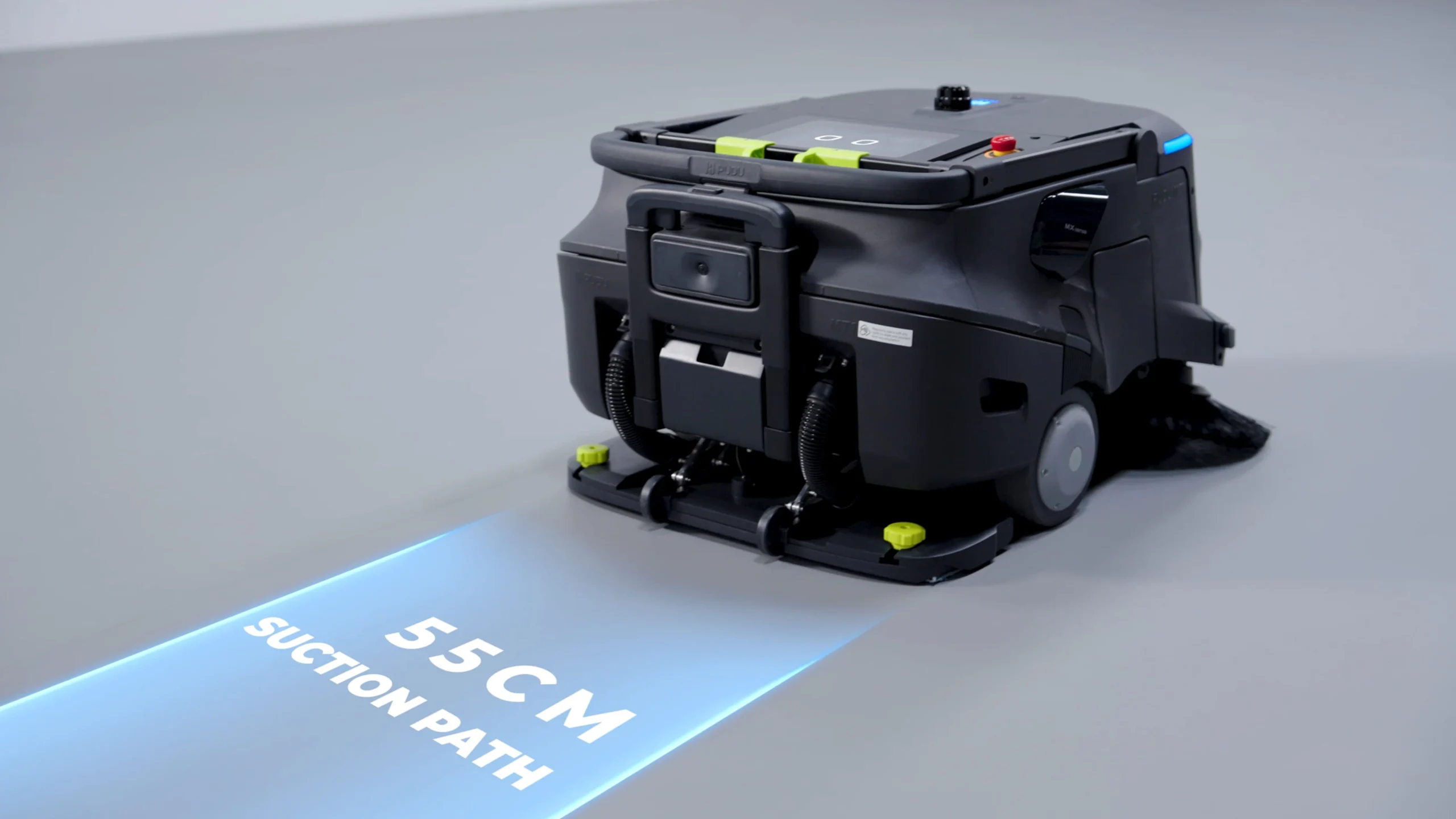 PUDU MT1 Vac - Wide cleaning coverage