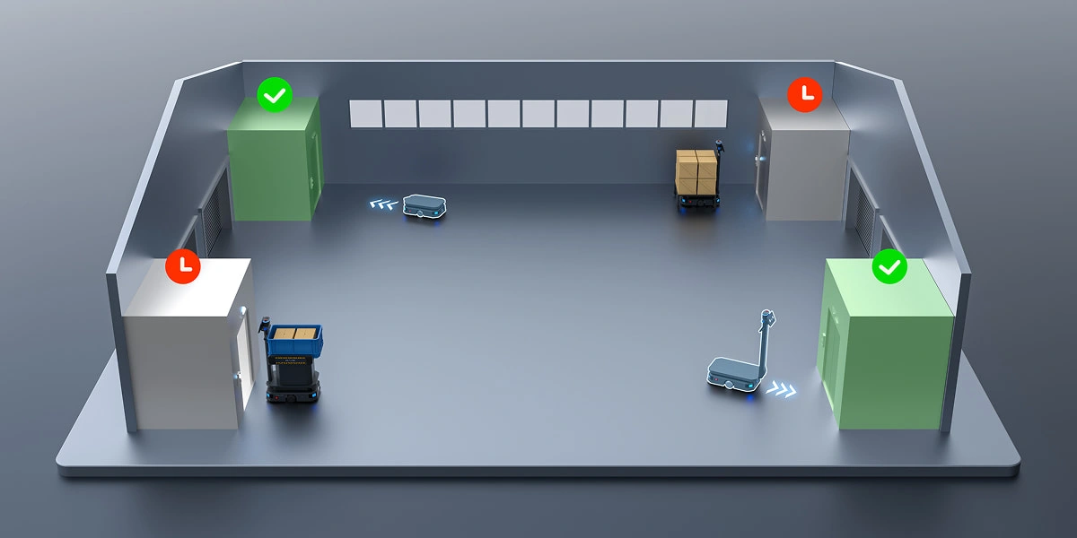 PUDU T600 Series - Idle Elevator Priority Scheduling