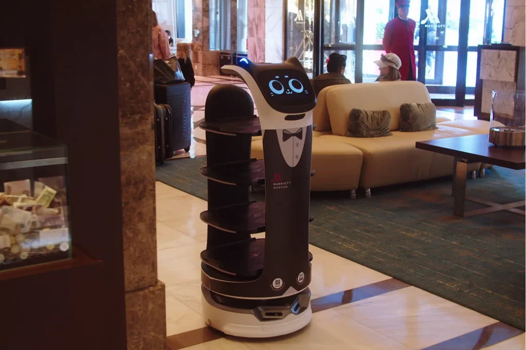 Enhancing Guest Experience: BellaBot at Marriott Warsaw Hotel