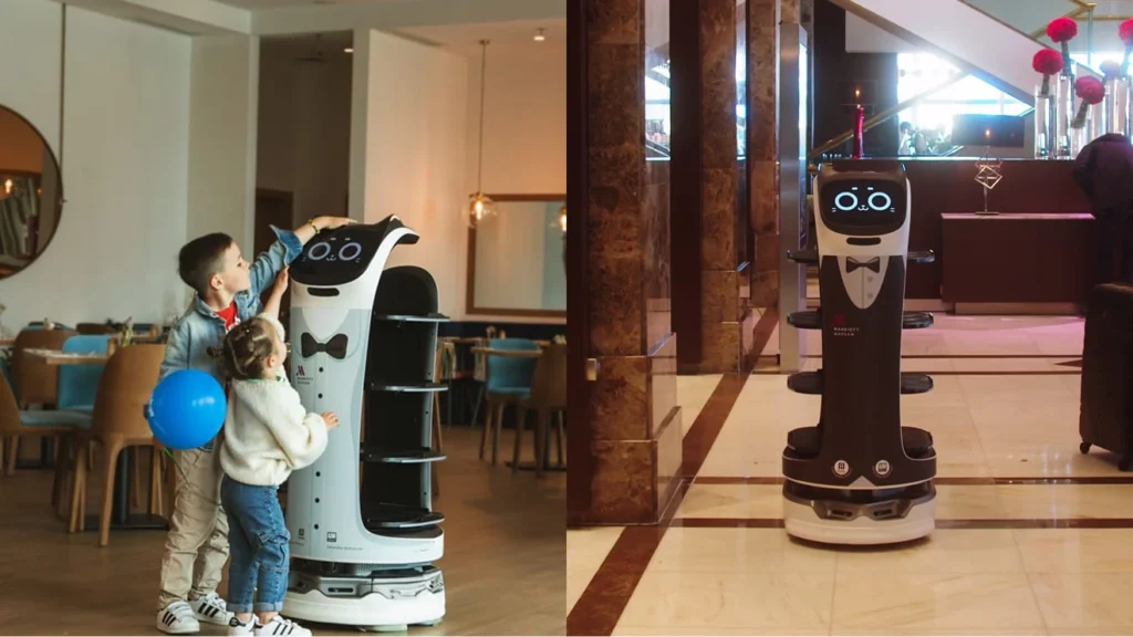 Enhancing Guest Experience: BellaBot at Marriott Warsaw Hotel