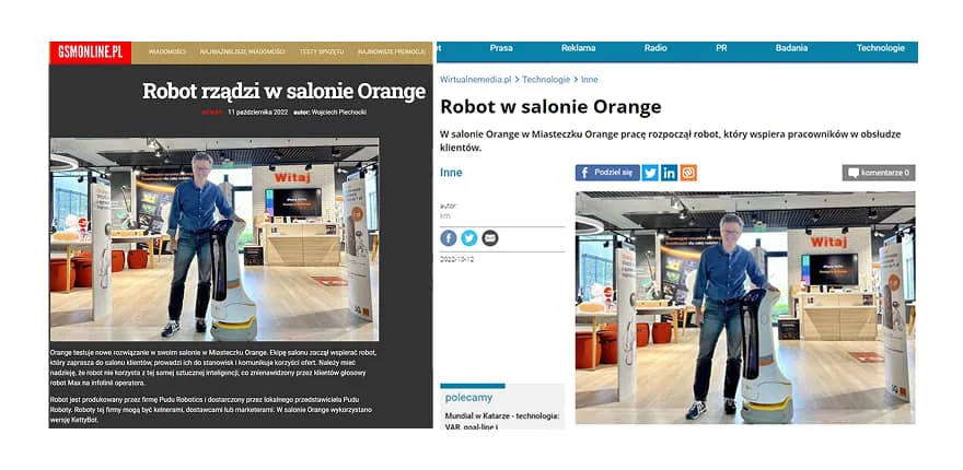 Orange Poland Partners with Pudu Robotics for Smart Marketing Solutions