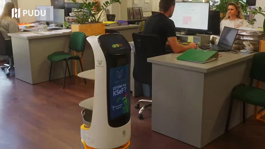 KettyBot serving at Meritum in Poland